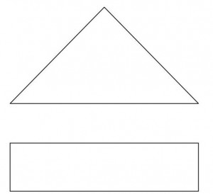 triangle with bottom